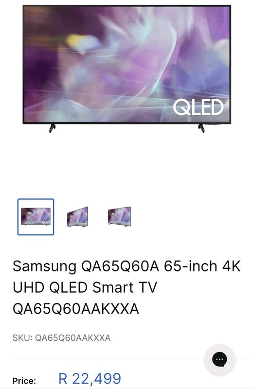 Samsung QA65Q60A 4k QLED Smart TV