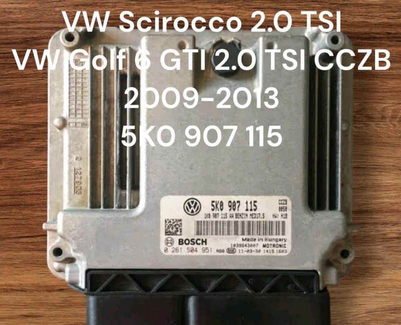 VW Golf 6 GTI 2.0 TSI CCZB Engine CDE 2009-2013 Bosch ECU part# 5K0 907 115