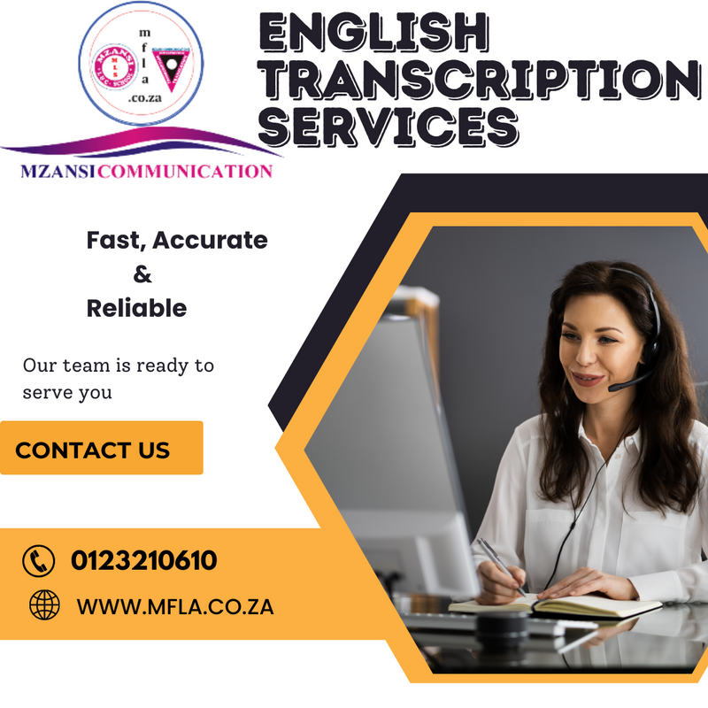 Professional english transcription service