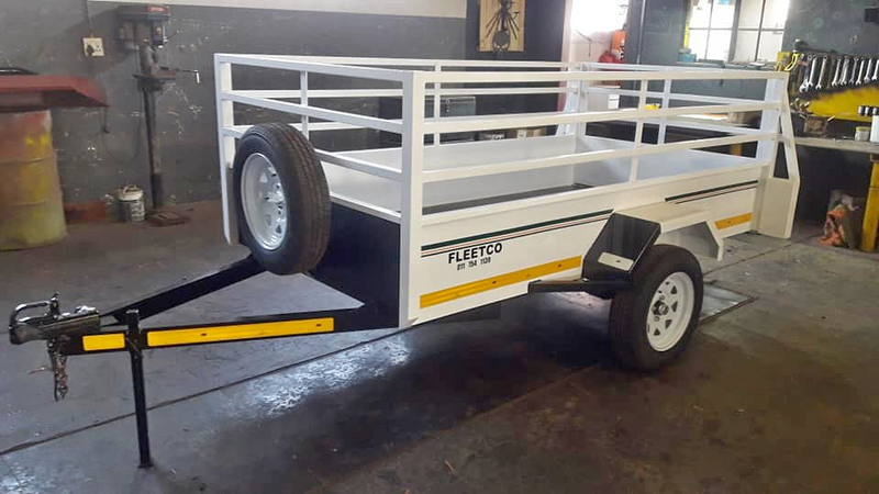 Fleetco Plate size single axel unbraked utility trailer