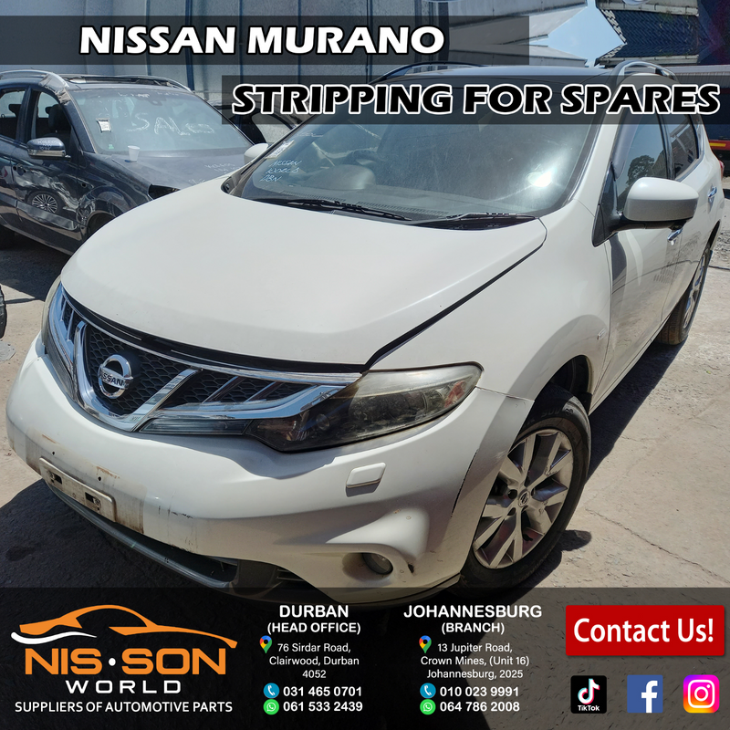 NISSAN MURANO STRIPPING FOR SPARES