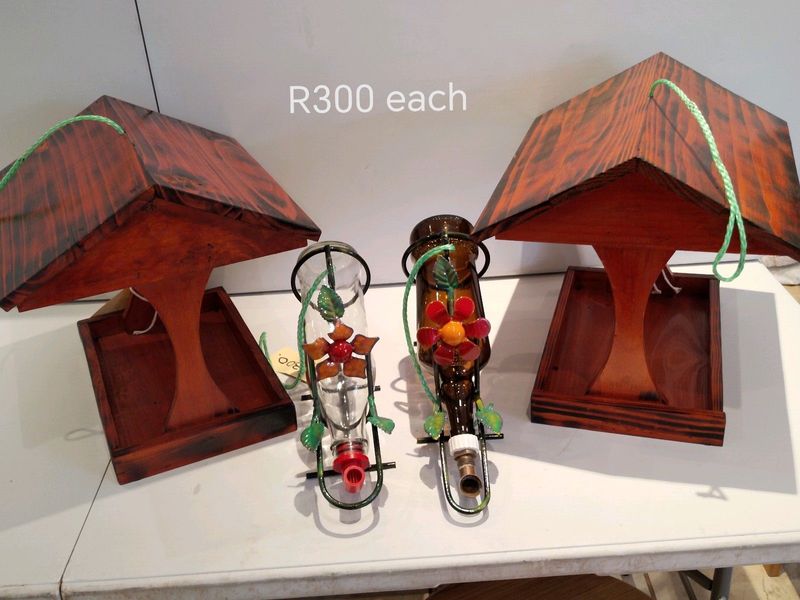 Bird feeders for seed and Nectar