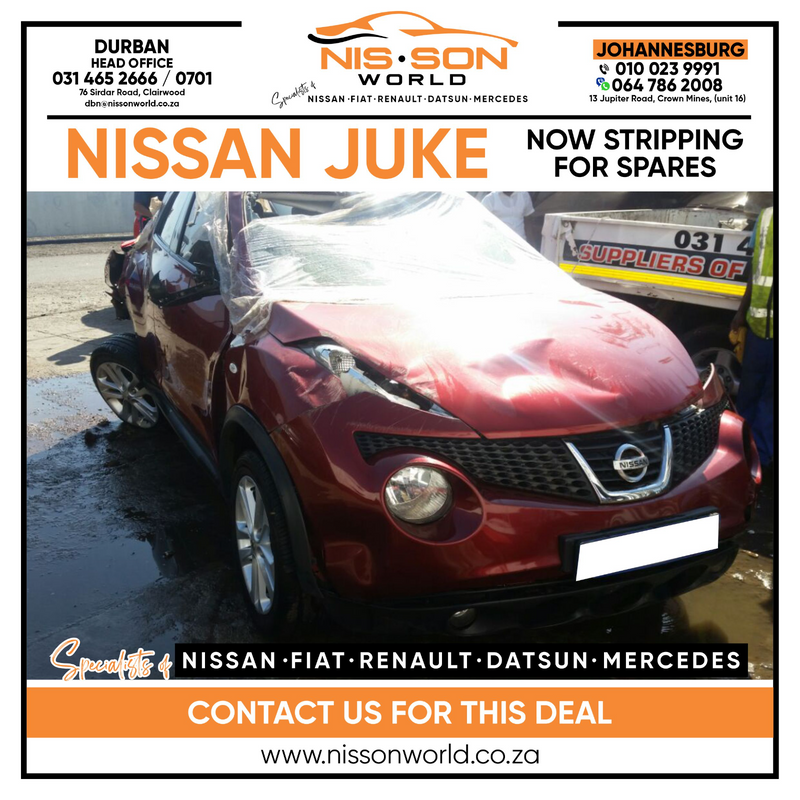NISSAN JUKE STRIPPING FOR SPARES
