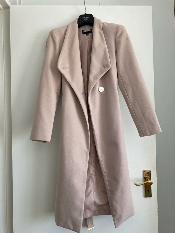Ladies dusty pink coat