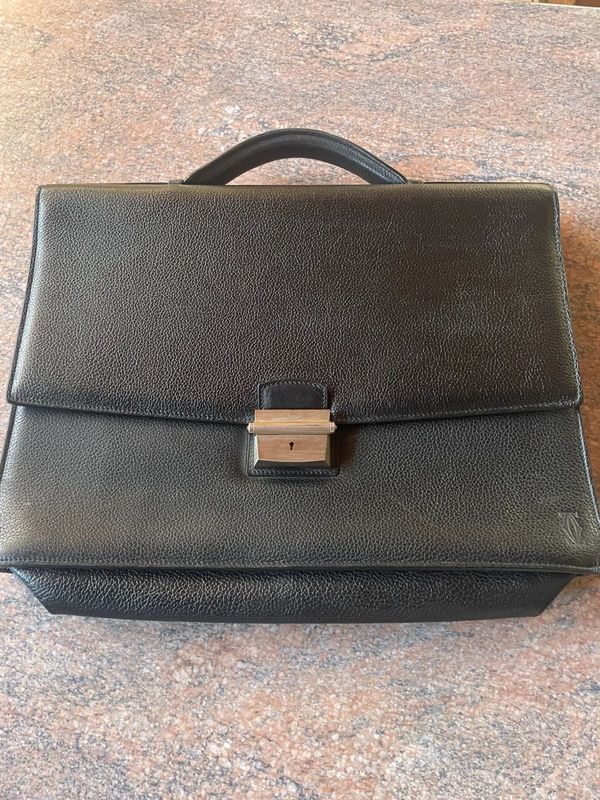 Authentic Cartier Leather Briefcase