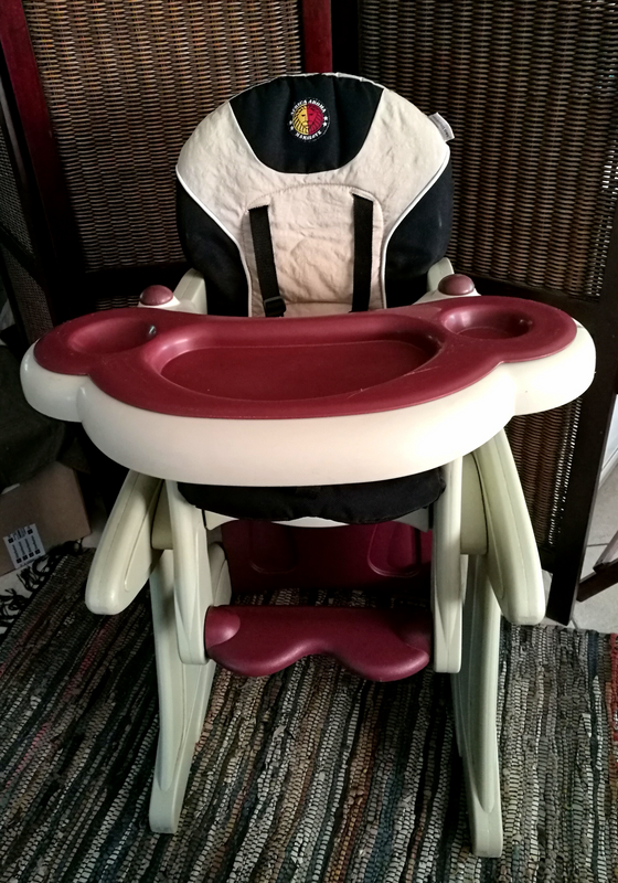 2 in 1 Baby High chair and table and chair Conversion Set