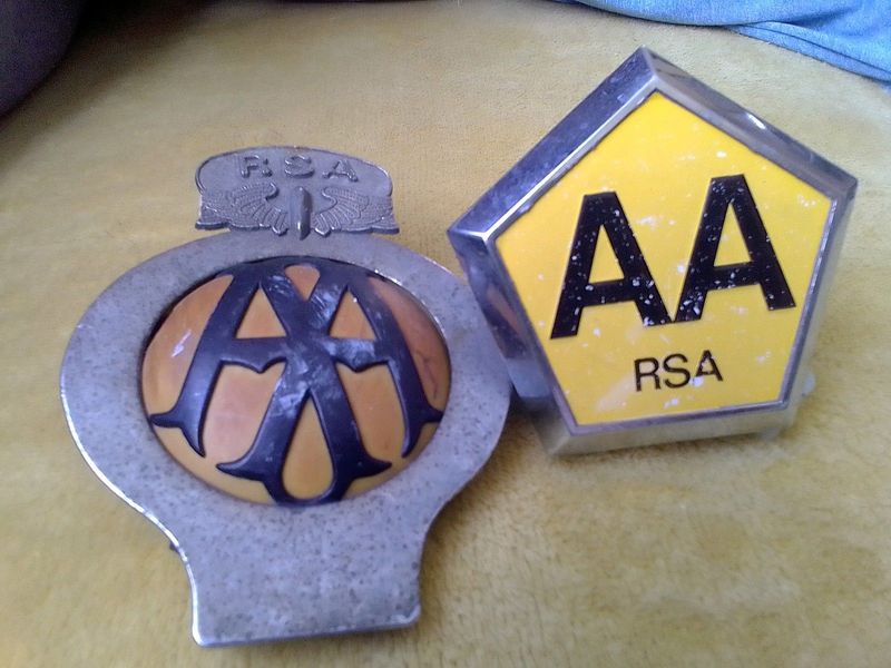Two AA MOTOR  SIGNS
