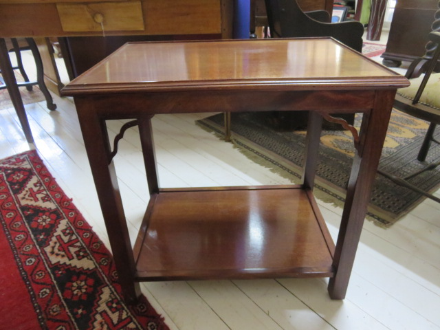 Two tier lamp table