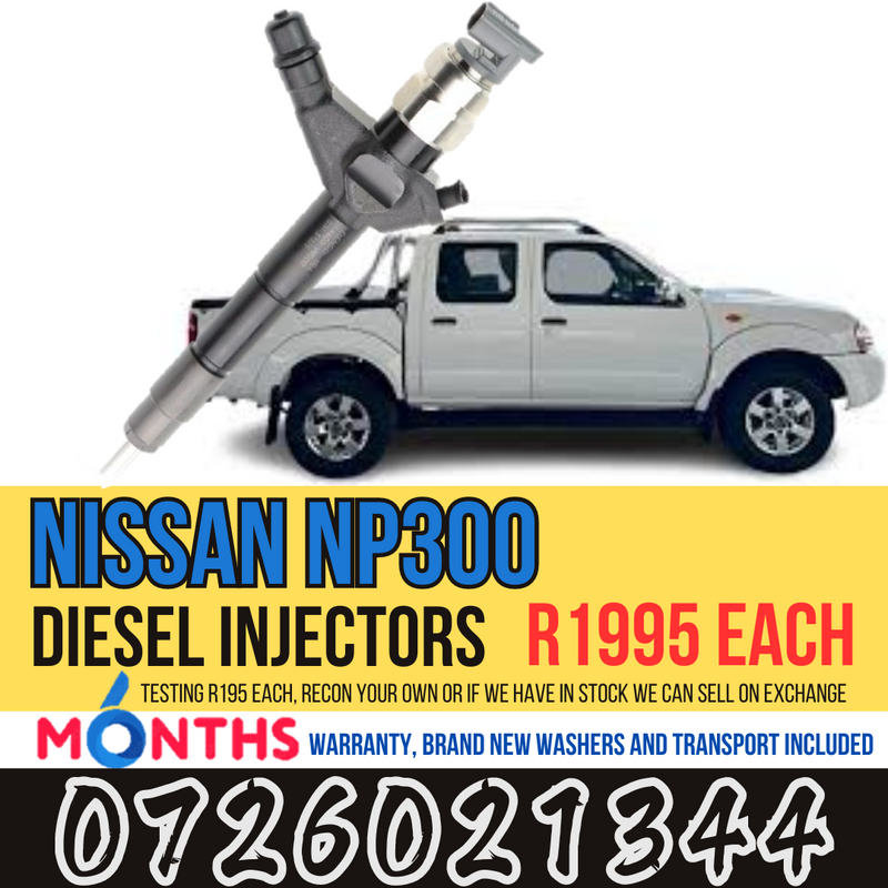 Nissan NP300 diesel injectors for sale