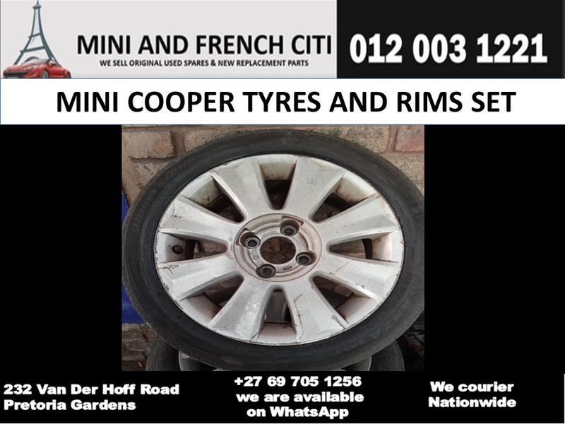 Mini Cooper  Used Rims and Tyres Set