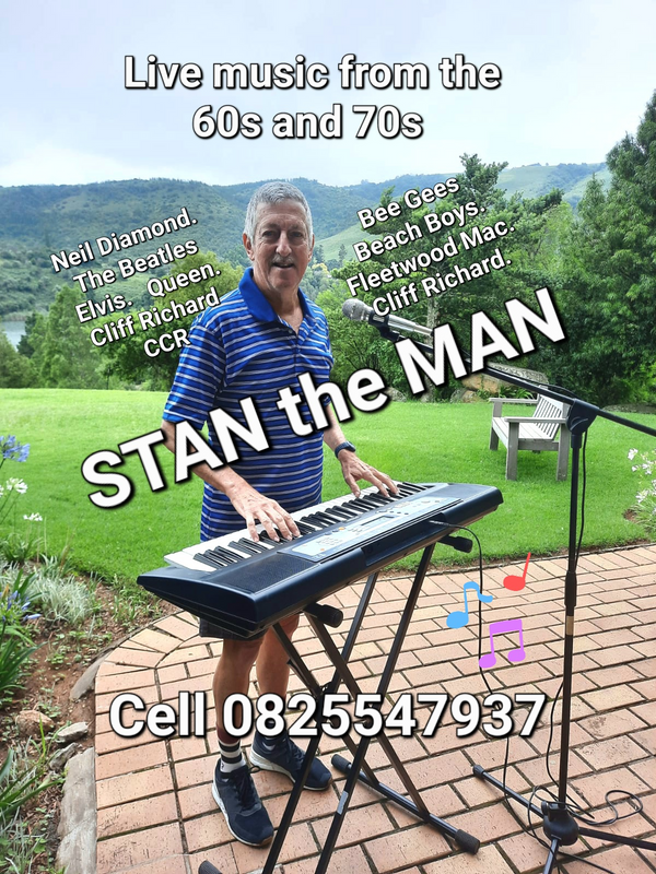 STAN the MAN . Live music from the 60s and 70s . .Keyboard and Vocals . .
