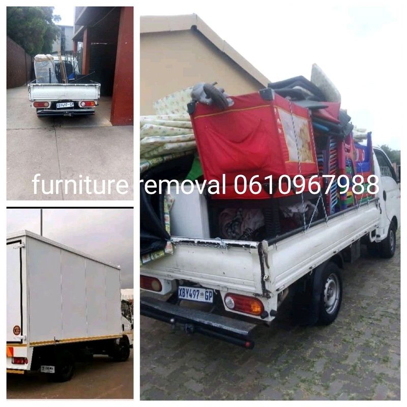 Furniture removal and bakkie for hire 0610967988