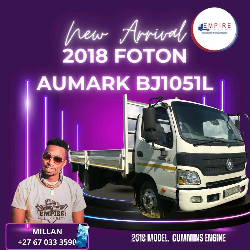 2018 FOTON 4ton dropside truck for sale