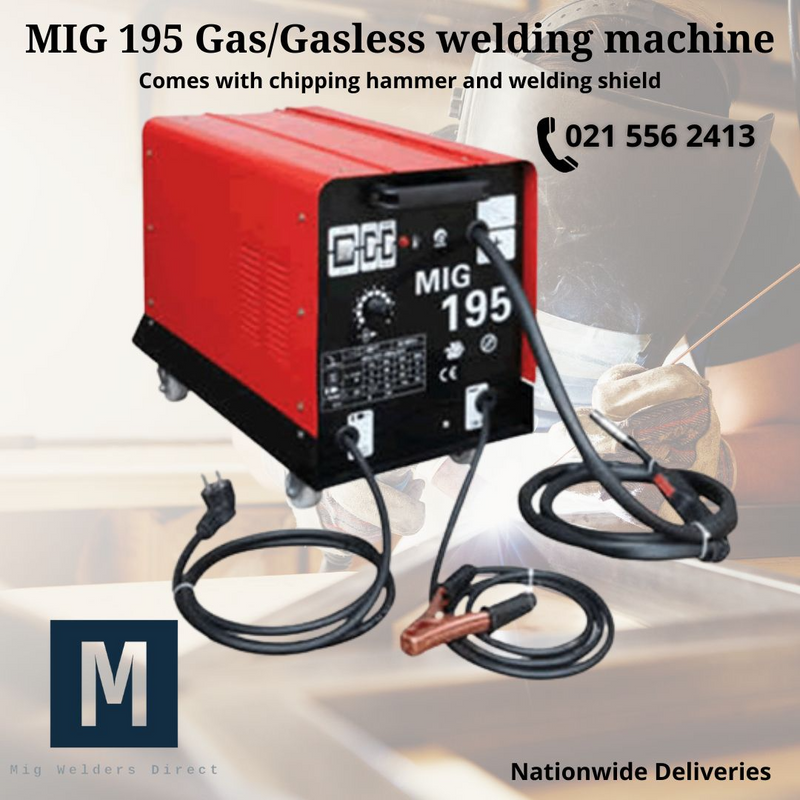 Mig 195 Single phase Welder Dual Gas No Gas 220v.