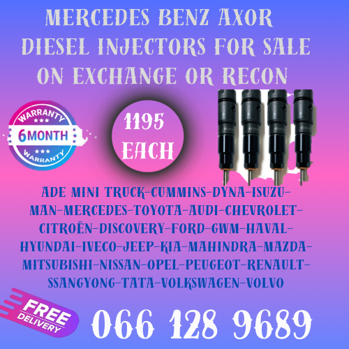 MERCEDES BENZ AXOR DIESEL INJECTORS FOR SALE ON EXCHANGE WITH FREE COPPER WASHERS
