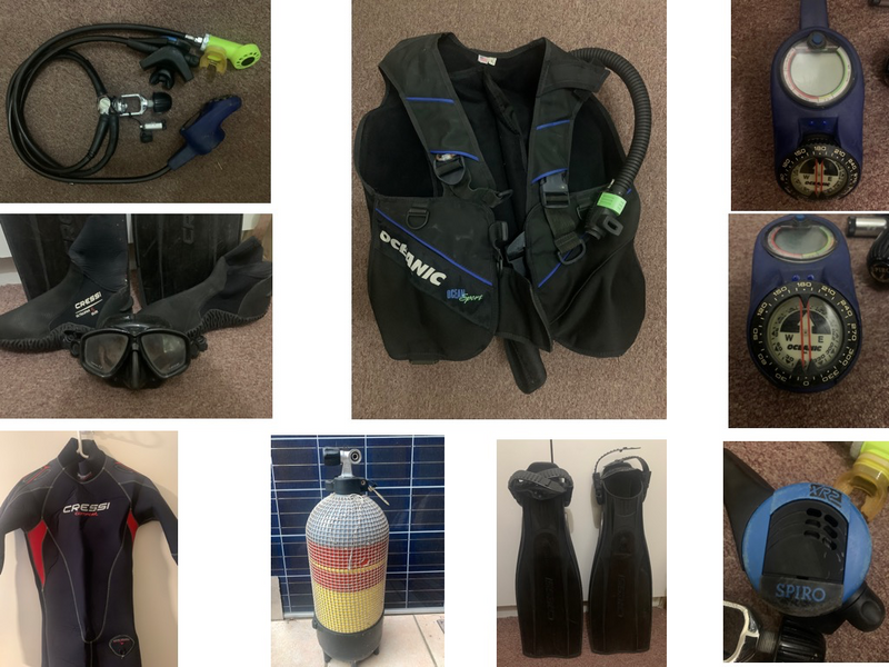 Scuba Dive Equipment (Medium) Full Kit