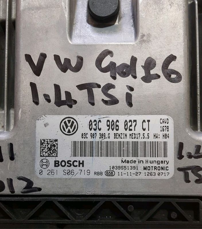 VW Jetta 6 1.4 TSI Turbocharged Stratified Injection Petrol Engine ECU Unit CAVD Engine CDE * VW Gol