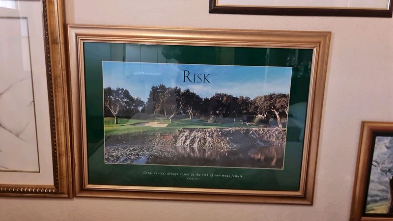 Risk and Success Framed Pictures