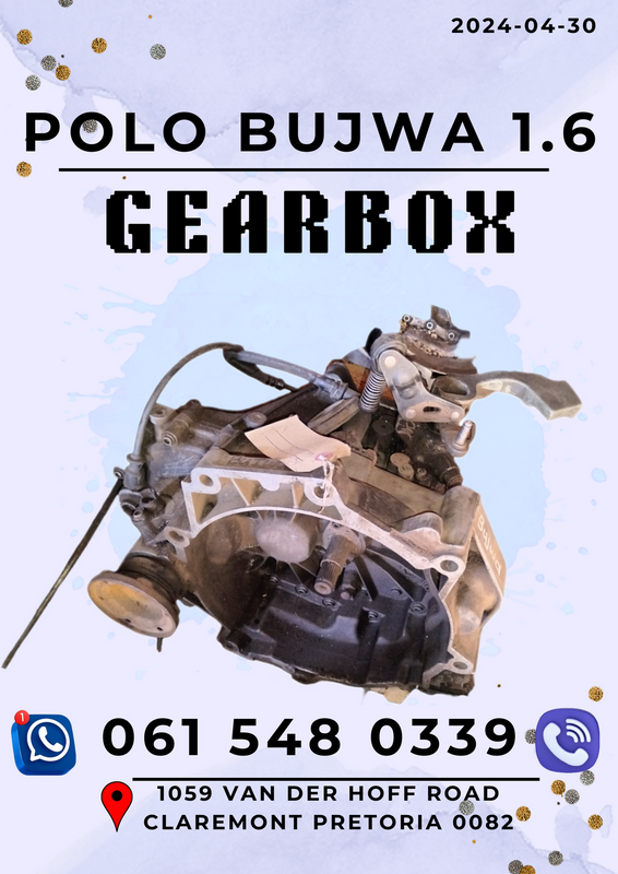 Polo bujwa 1.6 gearbox Call me 0615480339