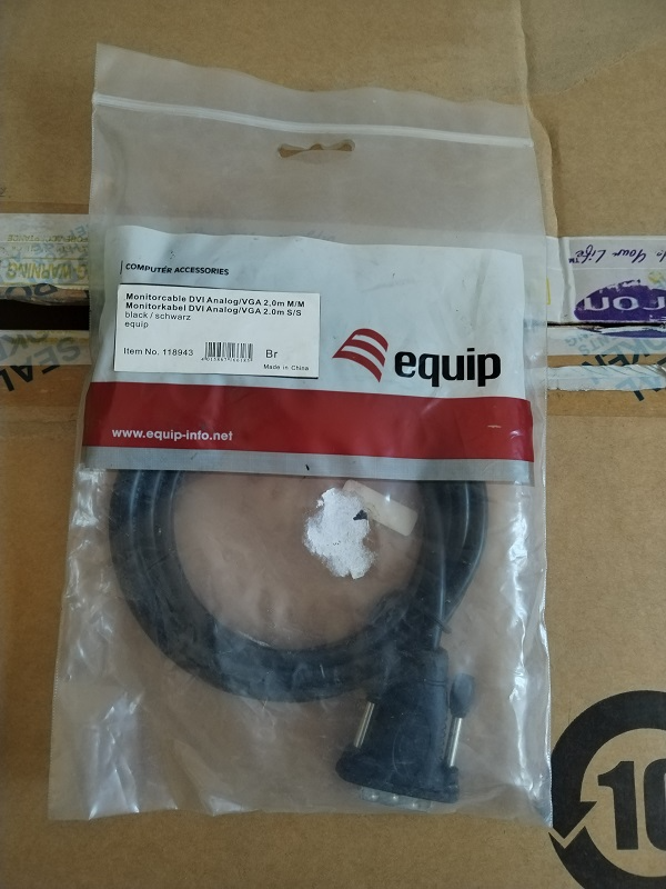 Equip DVI Analog to VGA Cable 2m M-M