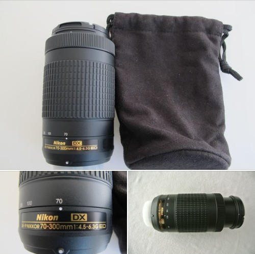 Nikon 70-300mm F4.5-6.3 AF-P G ED DX Lens LIKE NEW
