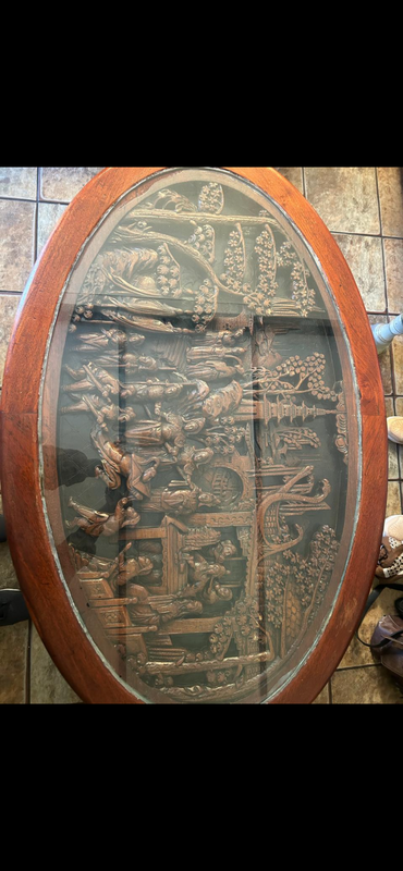 Vintage Chinese carved table