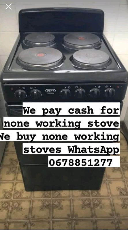 I buy none working stove for parts or repair