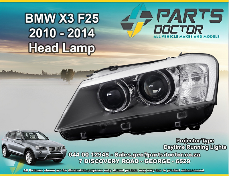 BMW X3 F25 2010 - 2014 PROJECTOR HEAD LAMP