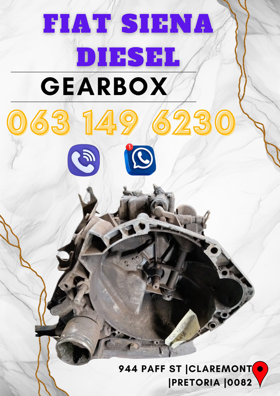 Fiat siena diesel gearbox R4000 Contact me for other parts 063 149 6230