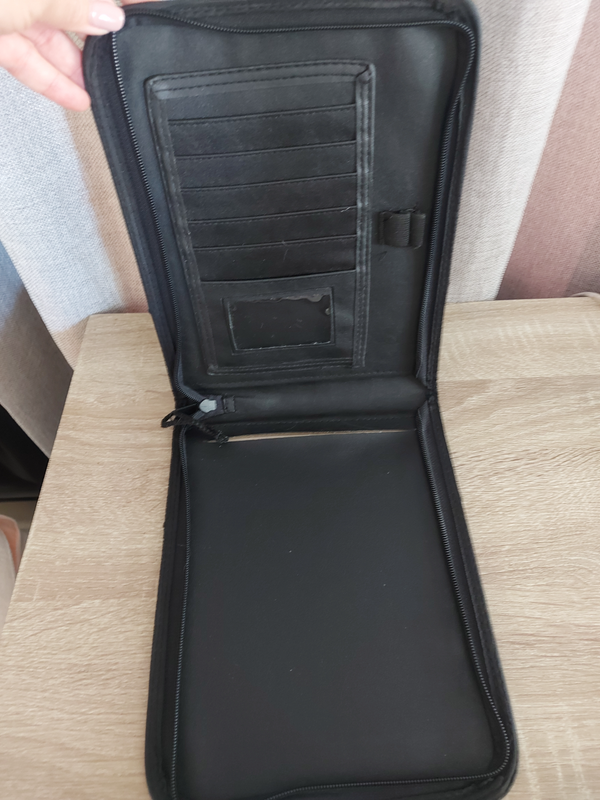 Black Notebook Zip Folder
