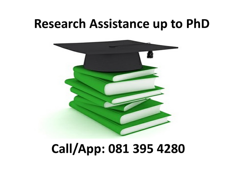 Research Assistance up to PhD Level