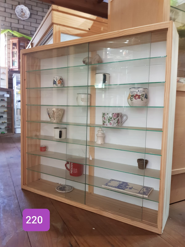 Solid Display Cabinet with Sliding doors