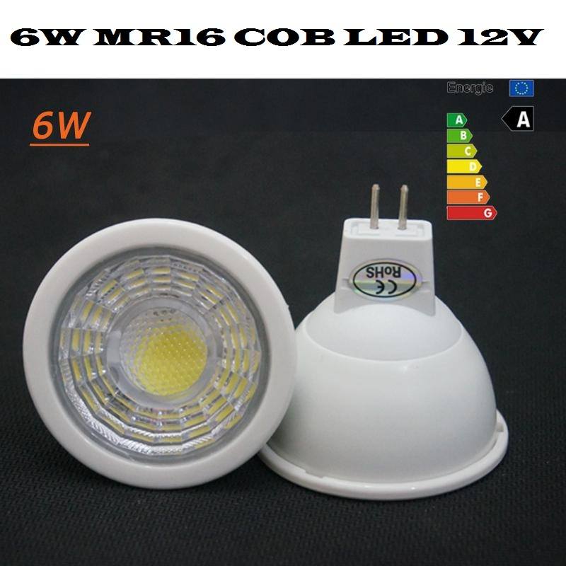 LED Light Bulbs Dimmable 6W COB LED MR16 Downlights Spotlights 12Volts Versions. Brand New Products.