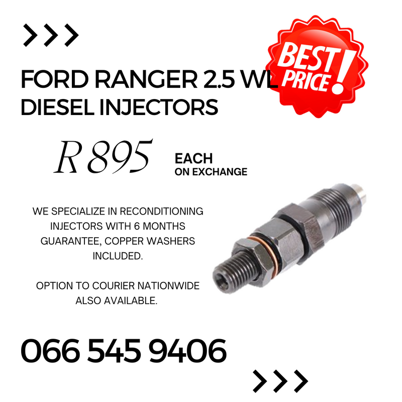 Ford Ranger 2.5 WL diesel injectors for sale
