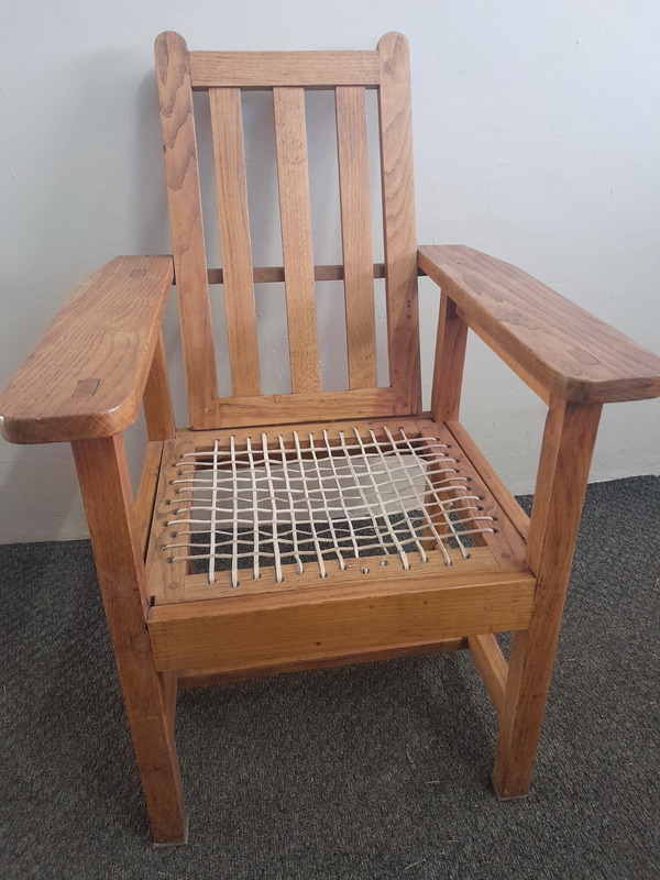 Antique Oak Riempie Chair