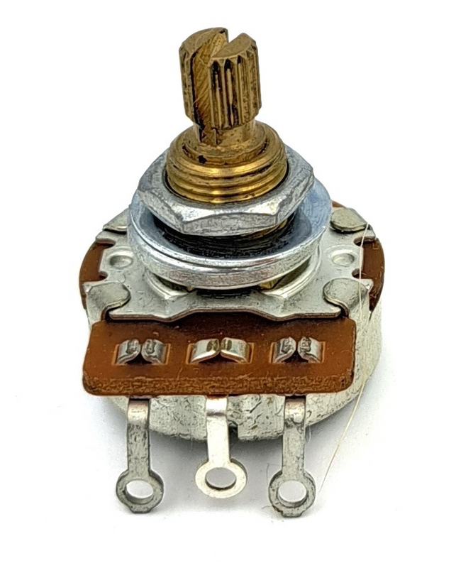 Full Size Brass Shaft Potentiometer (USA/CTS spec)