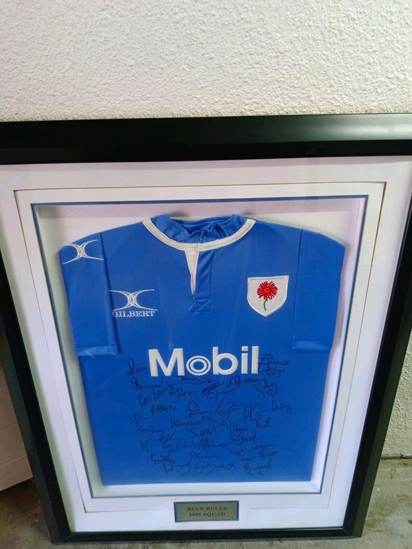 Signed 2005 Blue Bulls rugby jersey