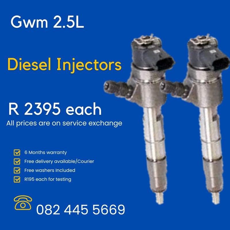 Gwm 2.5L Diesel Injectors for sale