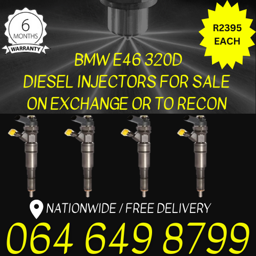 BMW E46 diesel injectors for sale on exchange 6 months warranty