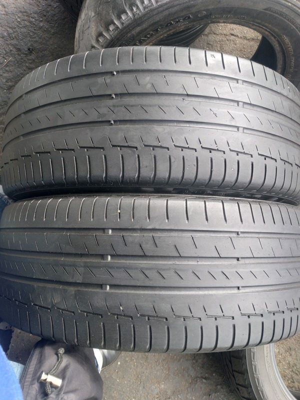 2 Continental premium Contact 6 18inch tyres in very good condition