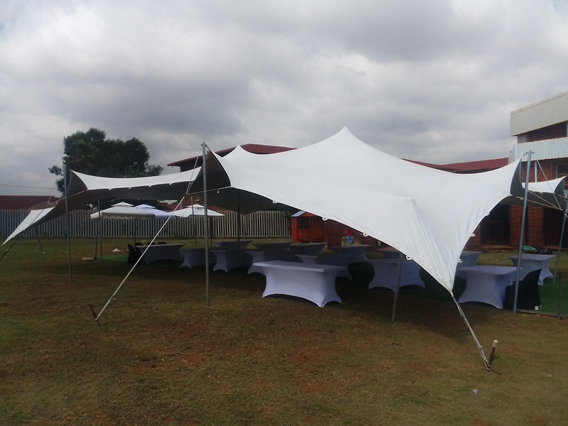 Stretch tent and Chairs hire, Waterproof and Non-waterproof.
