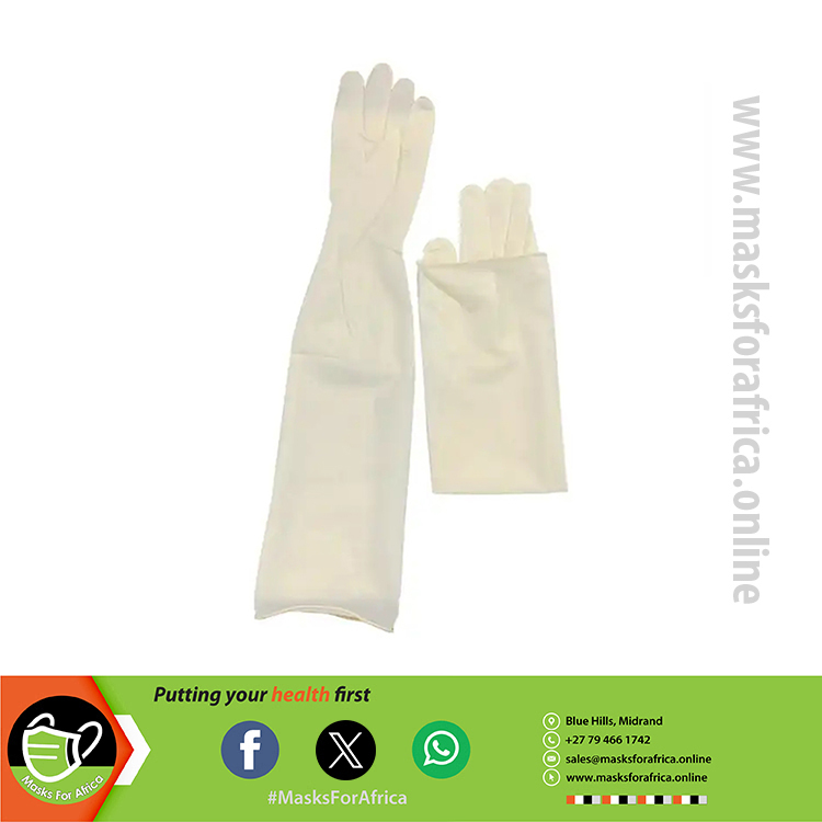 Sterile Surgical Latex Gloves - elbow length long cuff
