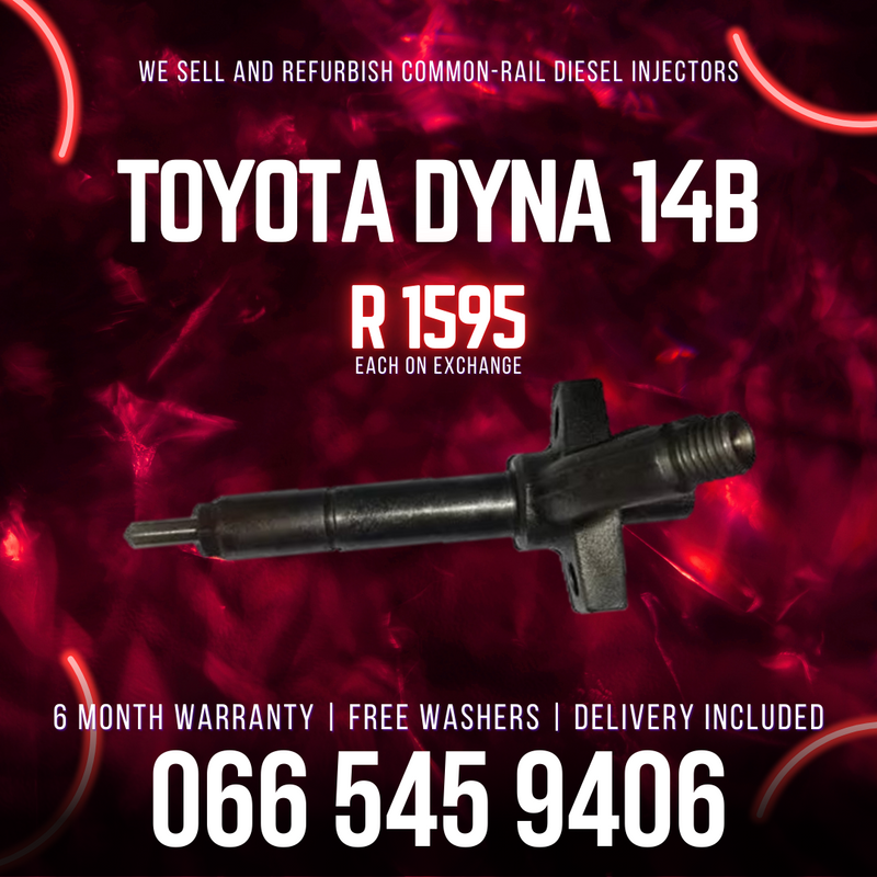 TOYOTA DYNA 14B DIESEL INJECTORS FOR SALE ON EXCHANGE WITH WARRANTY