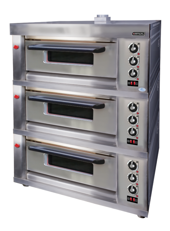 DECK OVEN ANVIL – GAS – 6 TRAY – TRIPLE