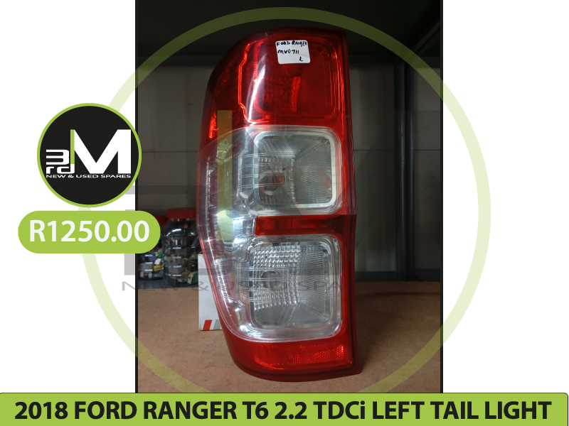2018 FORD RANGER T6 2.2 TDCi LEFT TAIL LIGHT R1250 MV0711