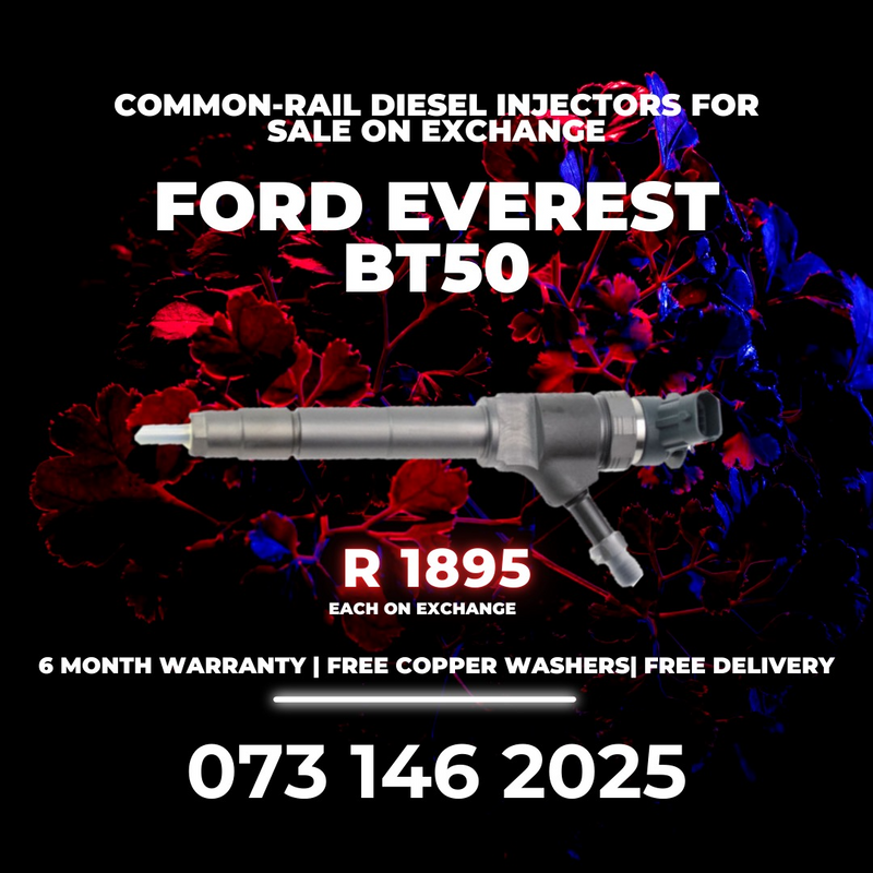 FORD EVEREST  BT50 COMMON-RAIL DIESEL INJECTORS FOR SALE ON EXCHANGE