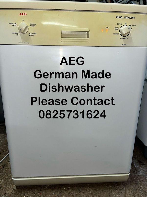 Dishwasher a e g ( german made ) in white excellent guarantee delivery arranged