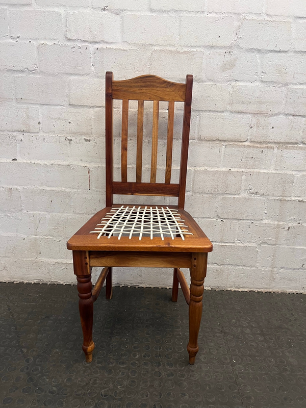Solid Wood Riempie Dining Chair- A47569