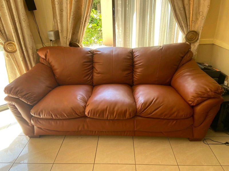 Bonded leather couches
