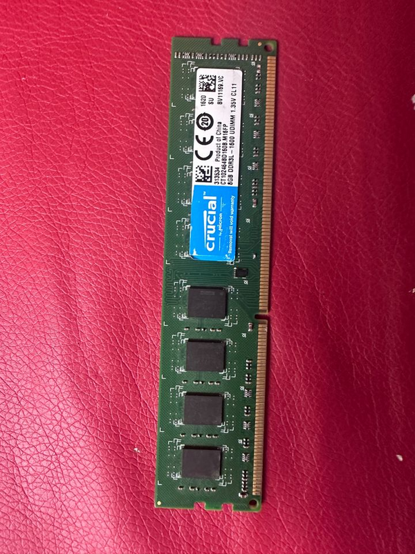 Crucial RAM 8GB DDR3 1600 MHz CL11 Desktop Memory CT102464BD160B